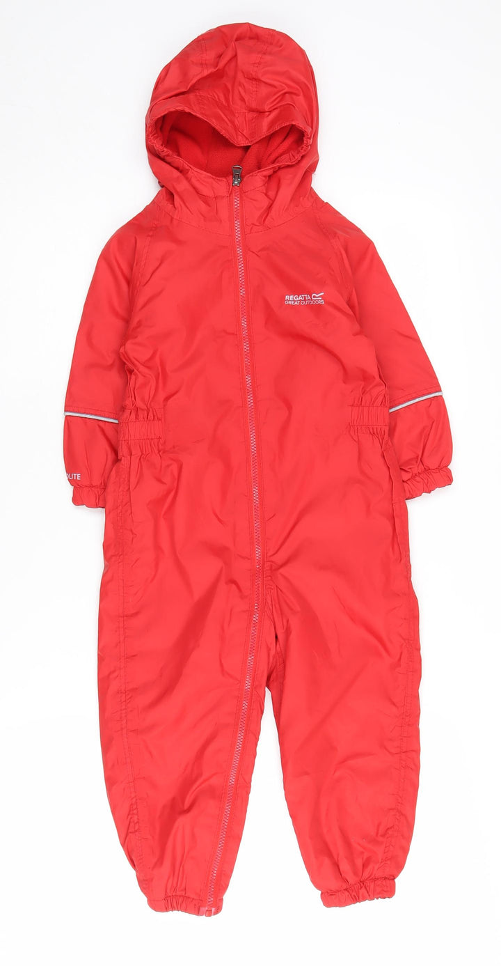 Regatta Unisex Kids Red Waterproof Jacket, 3 Years