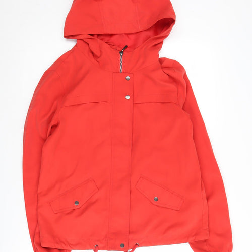 Jacqueline de Yong Women's Red Anorak Jacket S