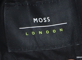 Moss London Women's Black Regular Straight Trousers