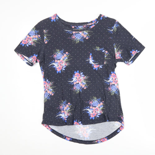 Laura Ashley Women's Multicoloured Floral T-Shirt Size 8