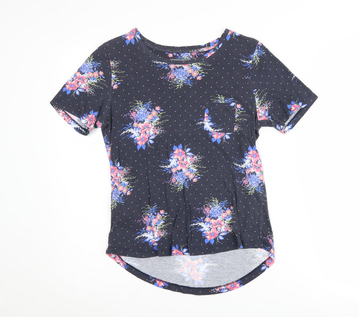 Laura Ashley Women's Multicoloured Floral T-Shirt Size 8