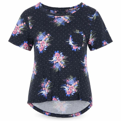 Laura Ashley Women's Multicoloured Floral T-Shirt Size 8