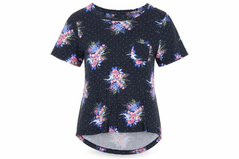 Laura Ashley Women's Multicoloured Floral T-Shirt Size 8