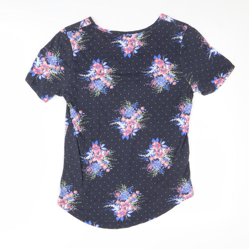 Laura Ashley Women's Multicoloured Floral T-Shirt Size 8