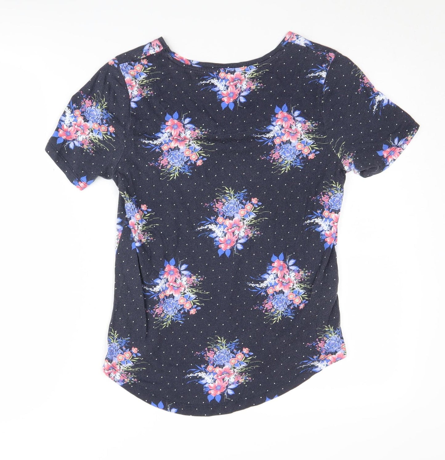 Laura Ashley Women's Multicoloured Floral T-Shirt Size 8