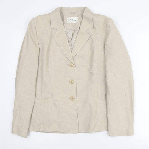 Eastex Beige Women’s Blazer, Size 10, Classic Business Attire