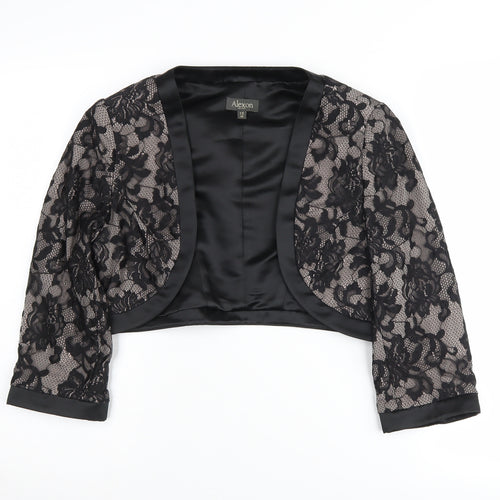 Alexon Women's Black Lace Shrug Size 12