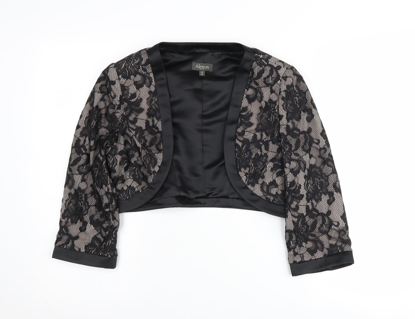 Alexon Women's Black Lace Shrug Size 12