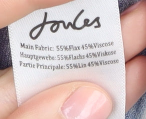 Joules Women's Blue Striped Dress UK 14 Casual