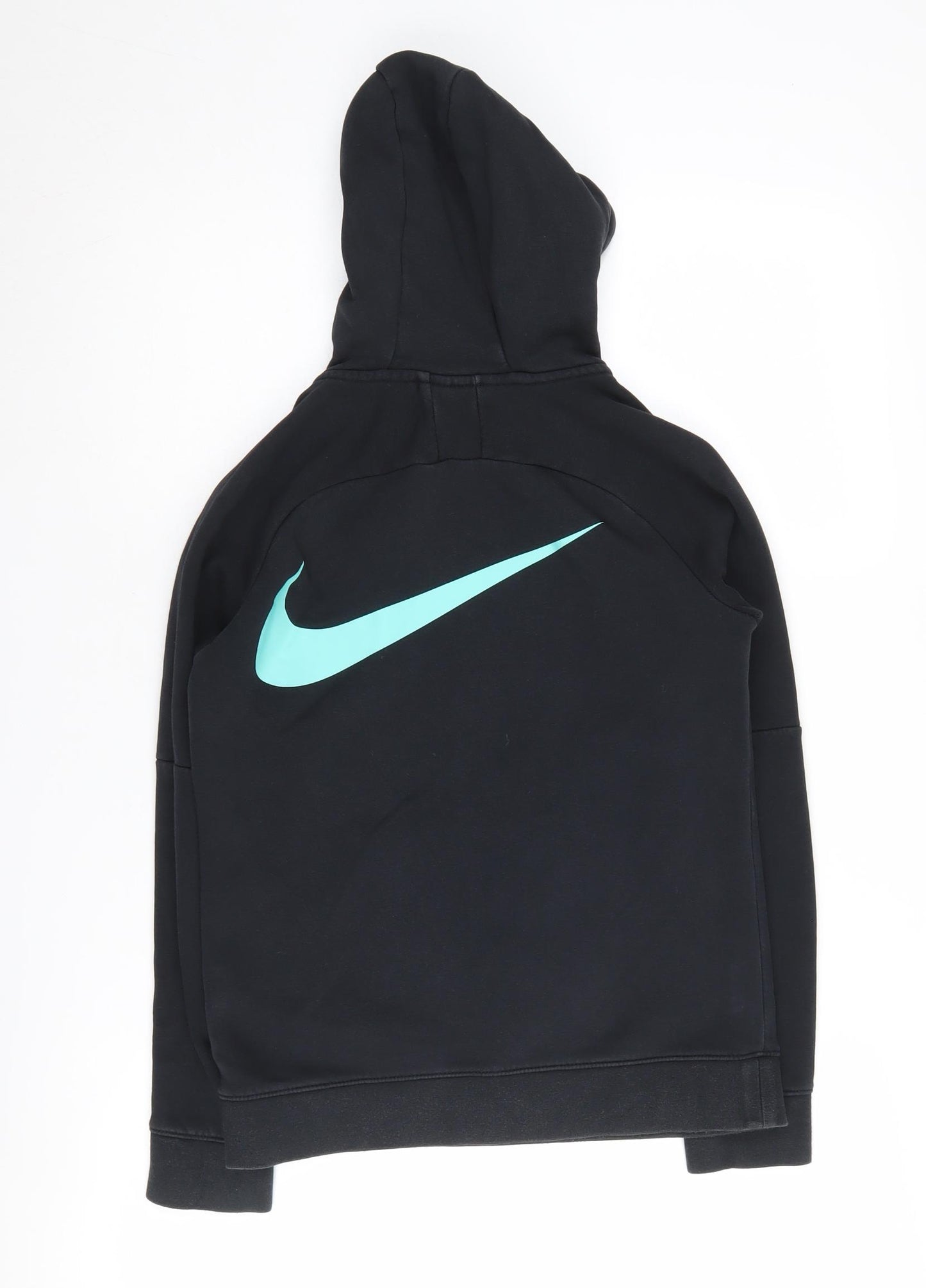 Nike Boys Black Hoodie - Football Logo - 10-11 Years