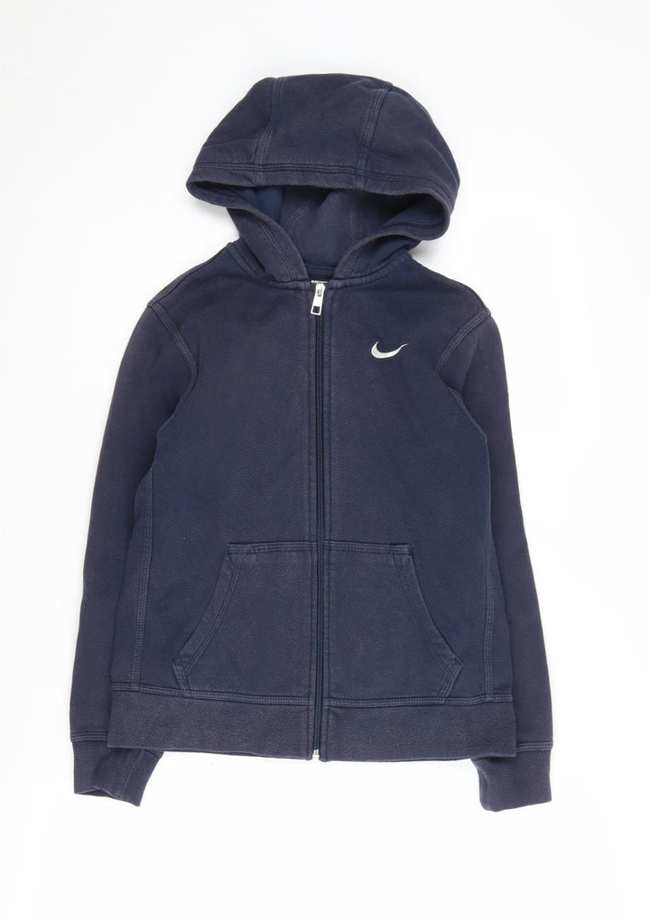 Nike Boys Blue Hoodie, Size 10-12, Full Zip Casual Wear