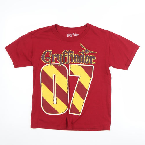 Harry Potter Boys Red Gryffindor T-Shirt Medium