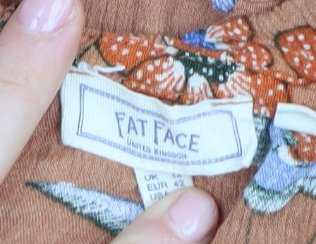 Fat Face Women's Floral Slip Dress, Size 14, Multicoloured