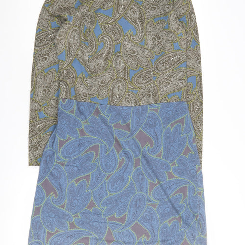 Boden Women's Multicoloured Paisley Shift Dress Size 12