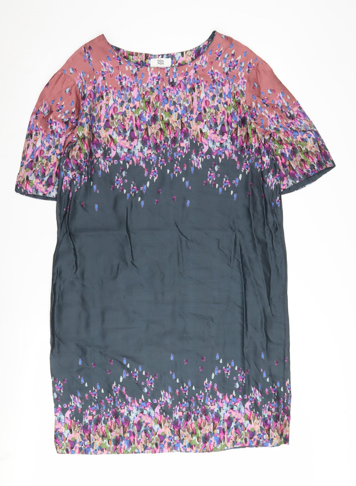 Noa Noa Women's Multicoloured Floral Shift Dress Size 8