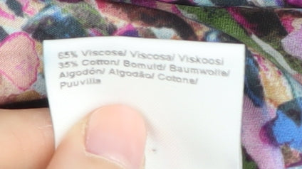 Noa Noa Women's Multicoloured Floral Shift Dress Size 8