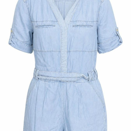 AllSaints Women's Blue Playsuit - Size 10, Casual Summer Style