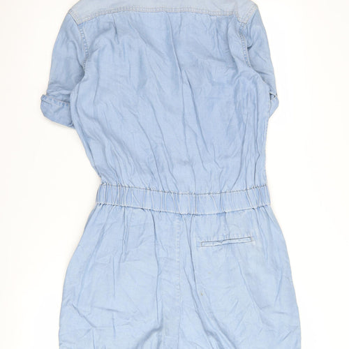 AllSaints Women's Blue Playsuit - Size 10, Casual Summer Style