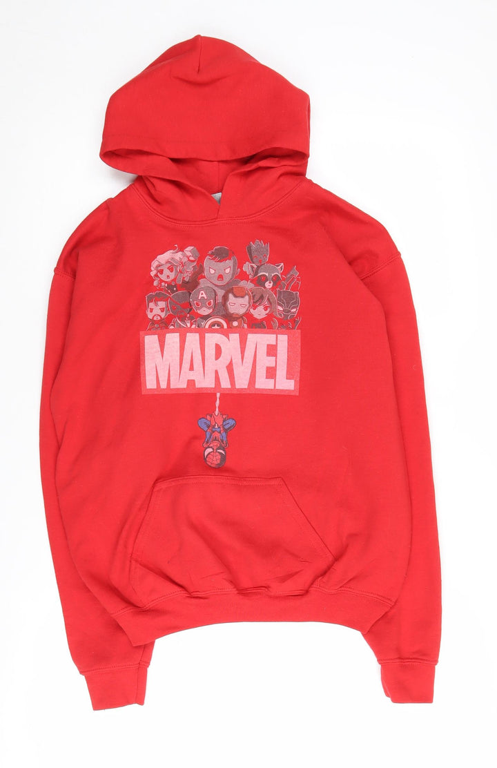 Gildan Marvel Boys Red Pullover Hoodie XL