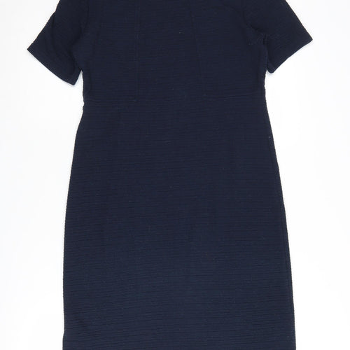 White Stuff Women's Blue Sheath Dress Size 12