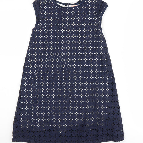 Jigsaw Girls Blue Floral Shift Dress 8-9 Years