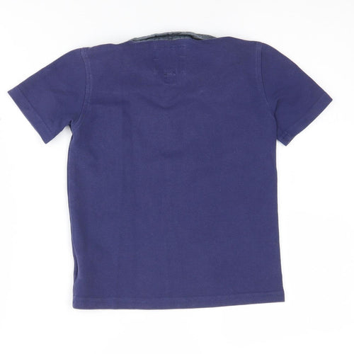 Firetrap Boys Blue Polo Shirt 5-6 Years Button Collar