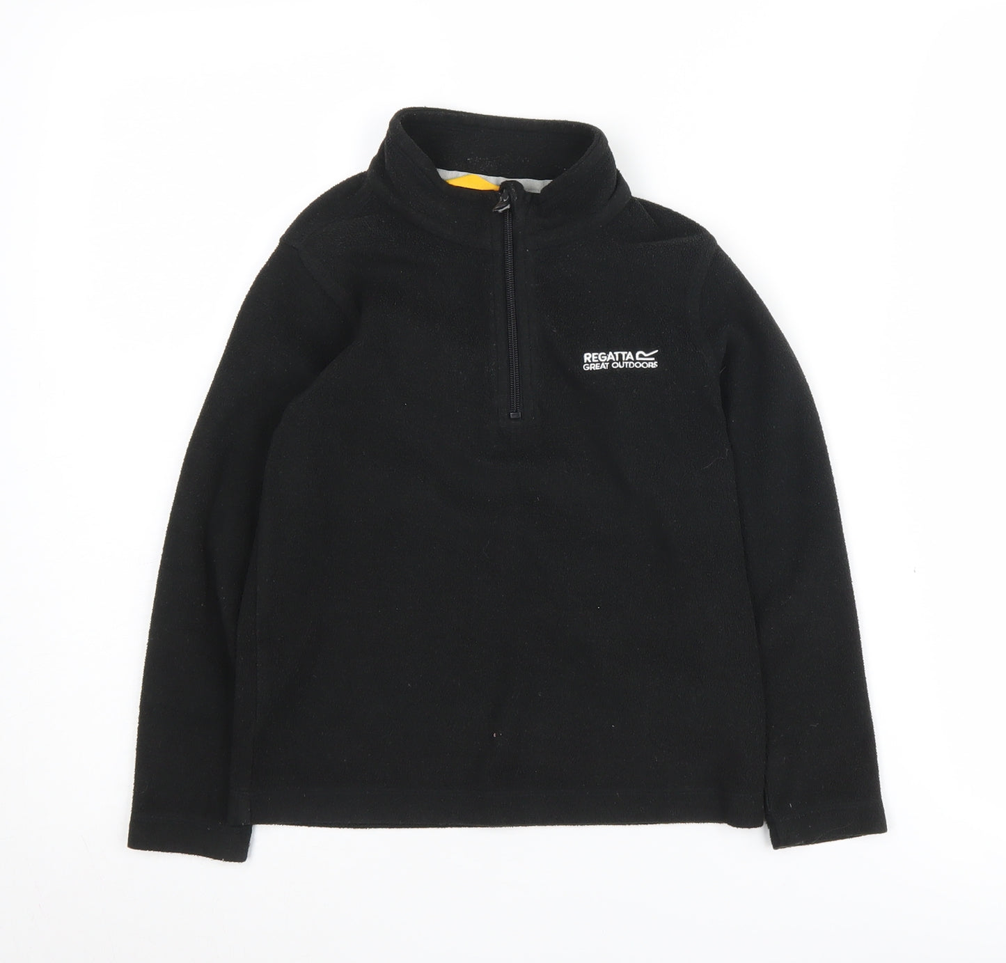 Regatta Boys Black Fleece 1/4 Zip Sweatshirt 7-8Y Outdoor