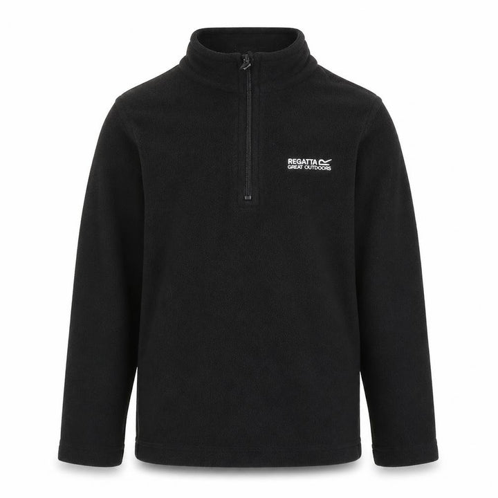 Regatta Boys Black Fleece 1/4 Zip Sweatshirt 7-8Y Outdoor
