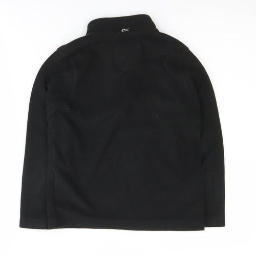 Regatta Boys Black Fleece 1/4 Zip Sweatshirt 7-8Y Outdoor