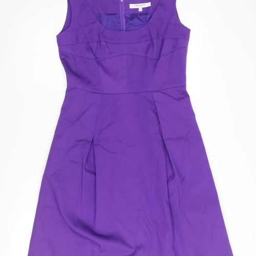 L.K. Bennett Women's Purple A-Line Dress, UK 10
