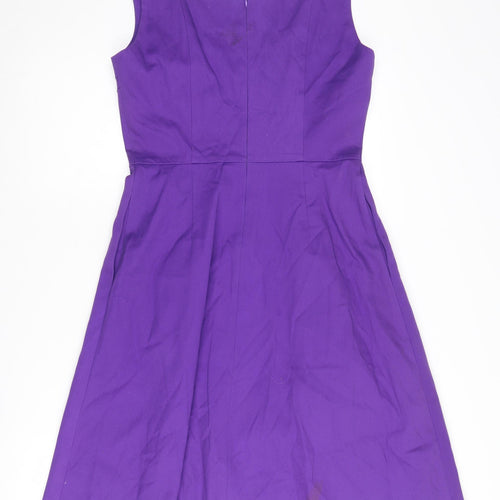 L.K. Bennett Women's Purple A-Line Dress, UK 10