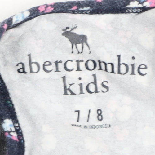 Abercrombie Kids Grey Girls Long Sleeve T-Shirt 7-8 Years