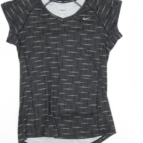 Nike Women's Black Polka Dot Running T-Shirt Size S