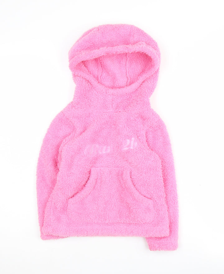 Dare 2b Girls Pink Fleece Pullover Hoodie - 9-10 Years