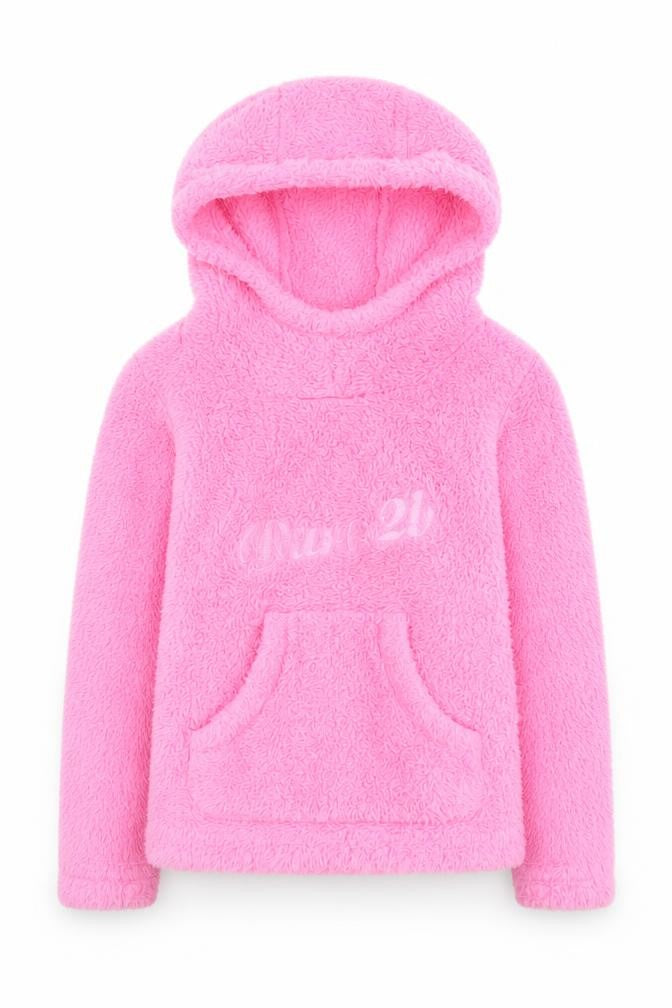 Dare 2b Girls Pink Fleece Pullover Hoodie - 9-10 Years