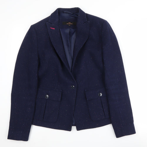 Next Women’s Blue Wool Blend Blazer Size 12