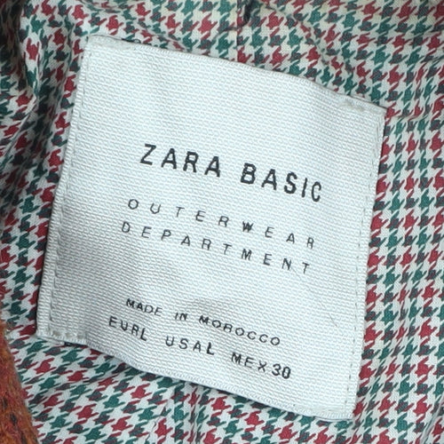 Zara Basic Women’s Brown Pea Coat Size 12