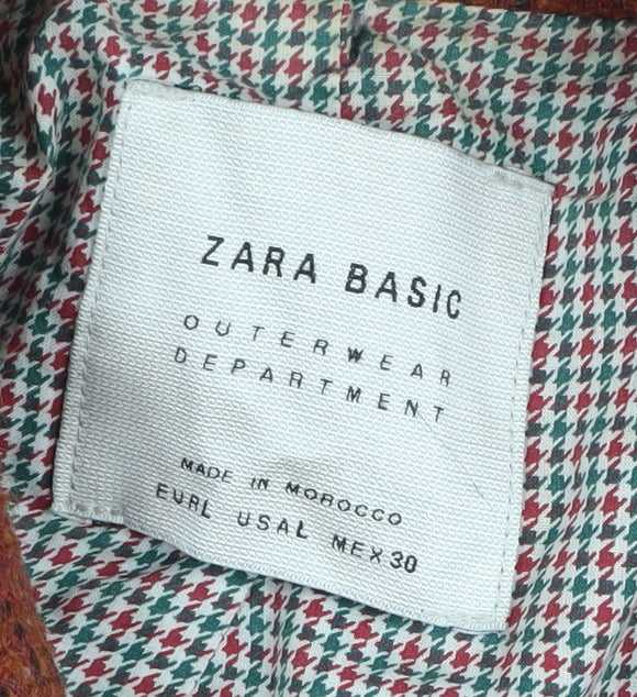 Zara Basic Women’s Brown Pea Coat Size 12