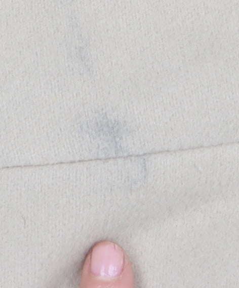 Amaranto Beige Women's Wool Long Overcoat Size 16