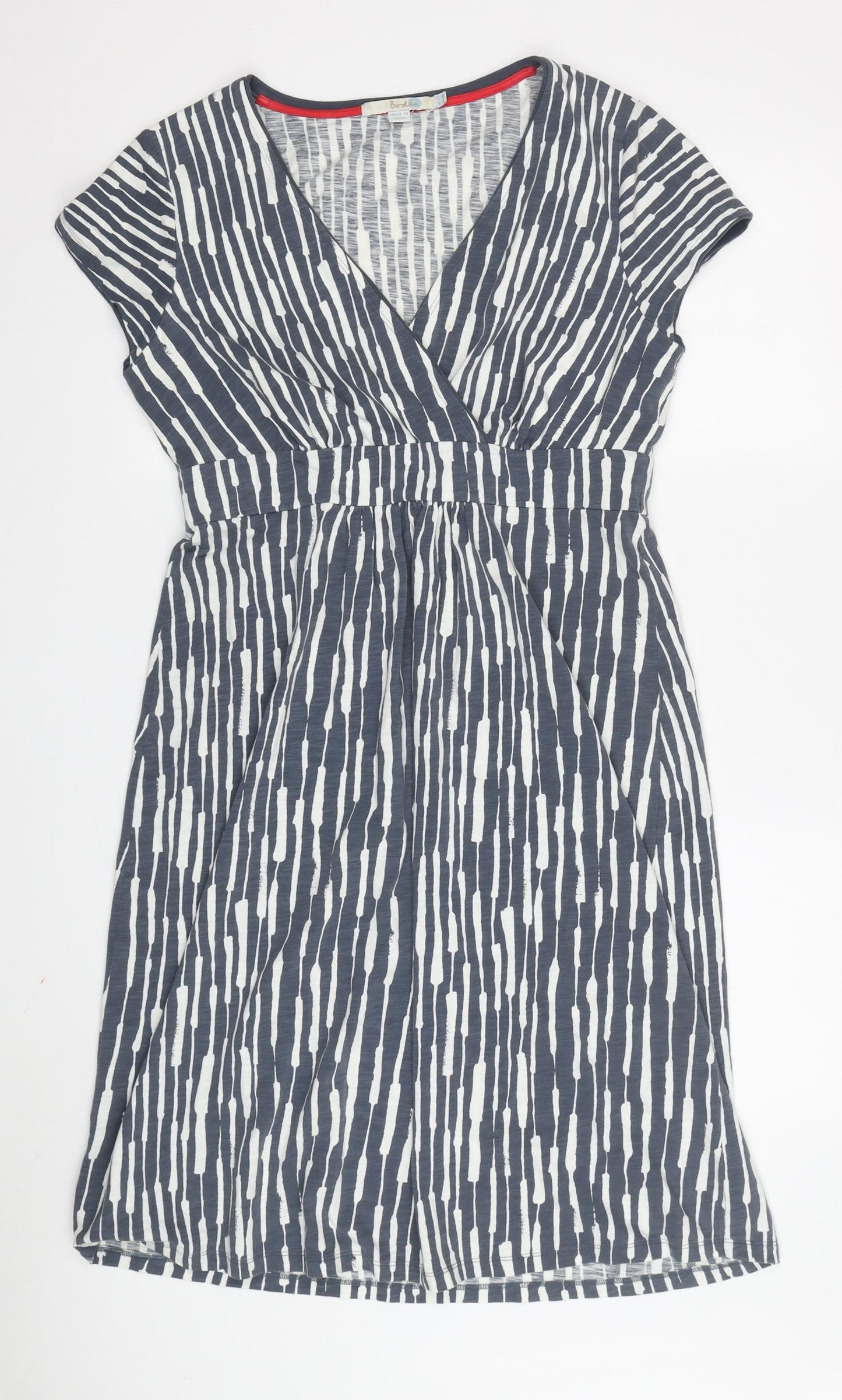 Boden Women's Multicoloured Striped A-Line Dress