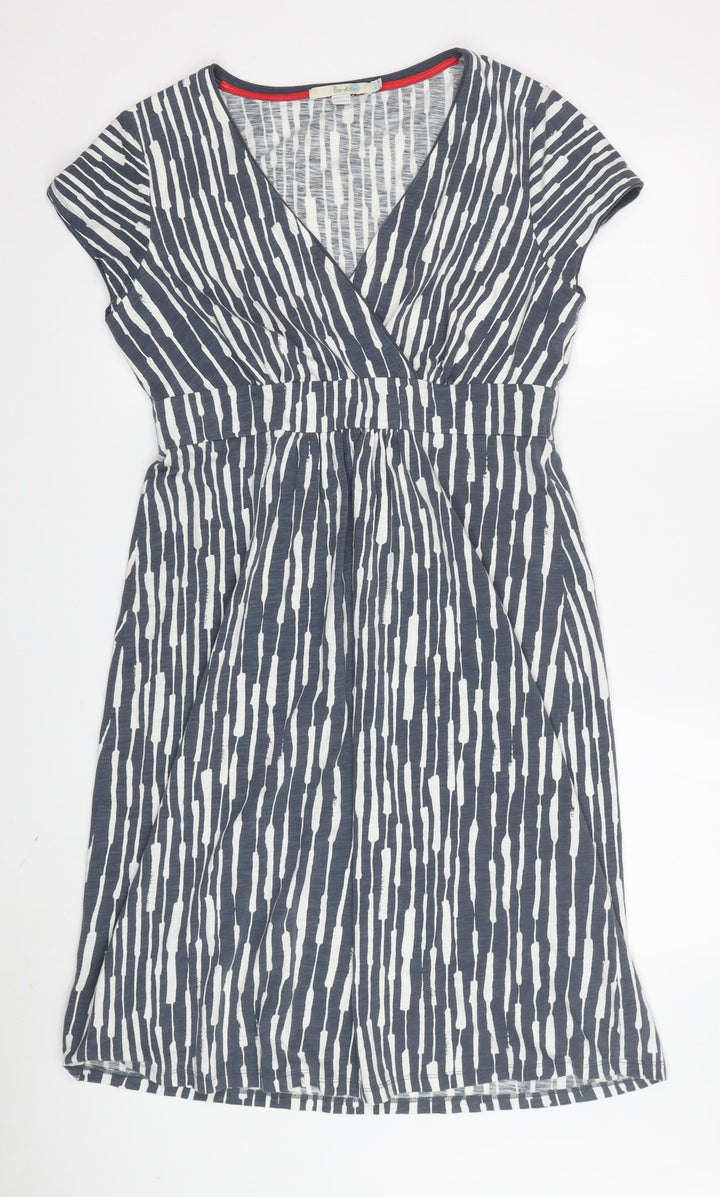Boden Women's Multicoloured Striped A-Line Dress