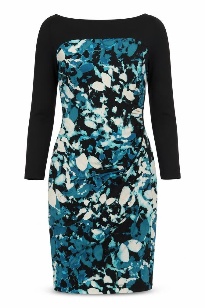 Front view of Coast Women's Multicoloured Floral Dress UK 12
