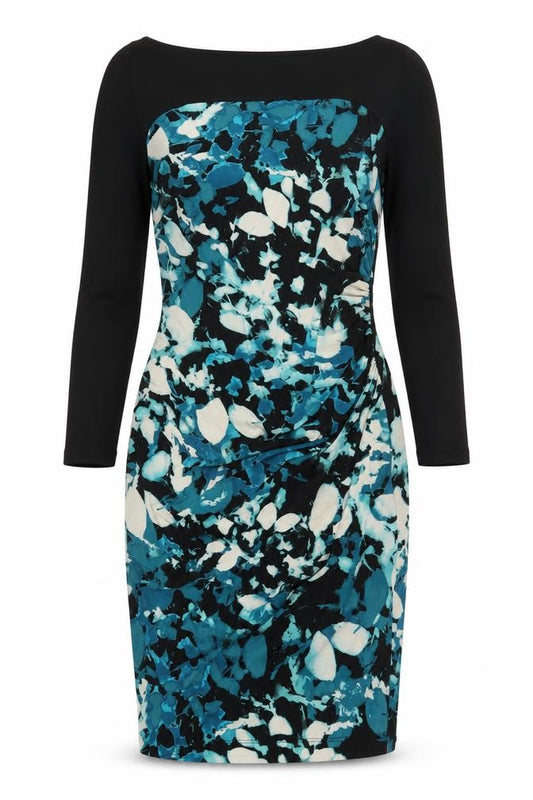 Front view of Coast Women's Multicoloured Floral Dress UK 12