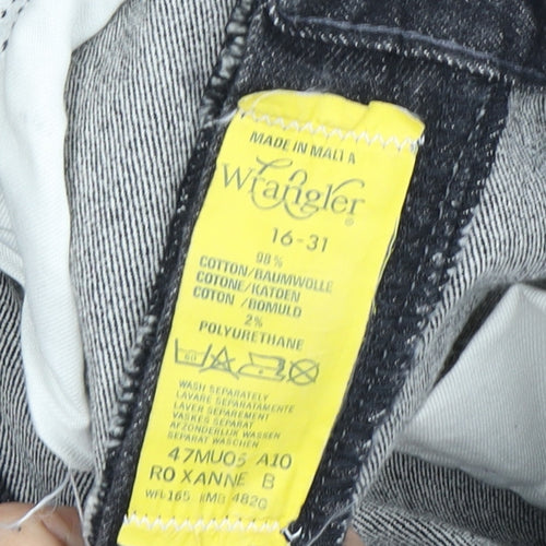 Wrangler Women's Black Straight-Leg Jeans Size 16