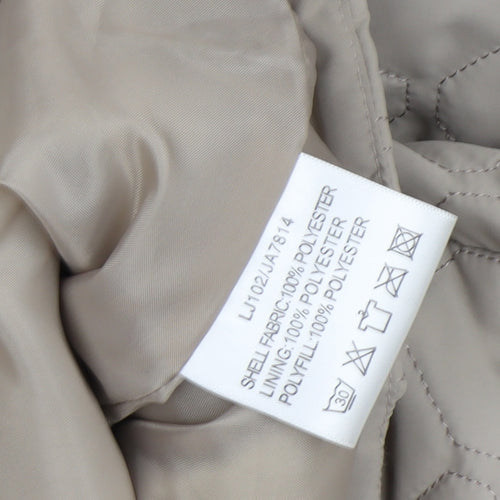 Jane Austin Women's Beige Quilted Jacket Size 12