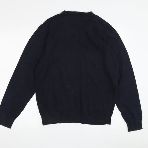 James Pringle Men's Black V-Neck Pullover Jumper M