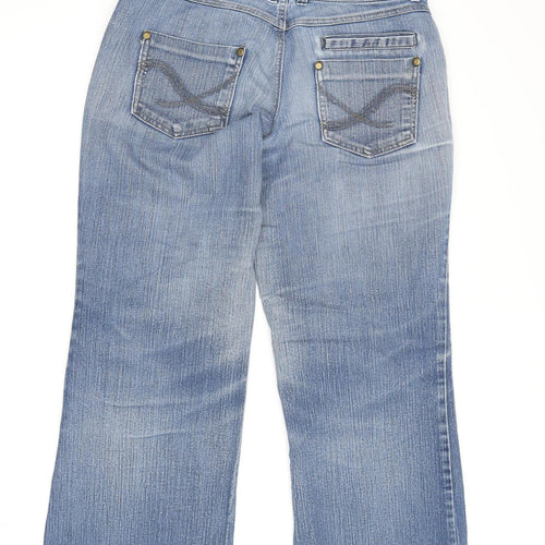DP Women's Blue Flared Jeans Size 10