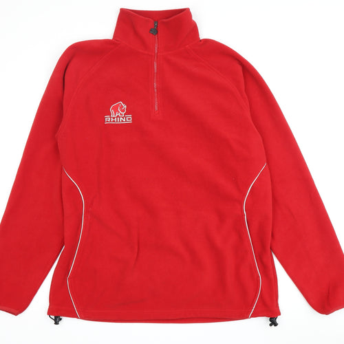 Rhino Men's Red Pullover Sweatshirt Size L
