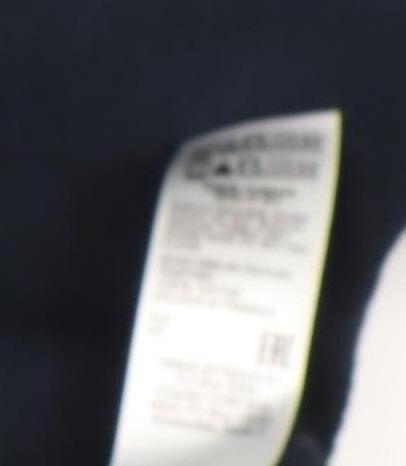 Marks and Spencer Men's Blue XL 1/4 Zip Sweatshirt