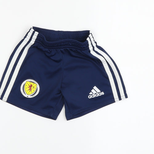 Adidas Unisex Baby Blue Shorts 18-24 Months